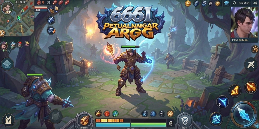 Tampilan gameplay epik dalam 666I yang menantang.