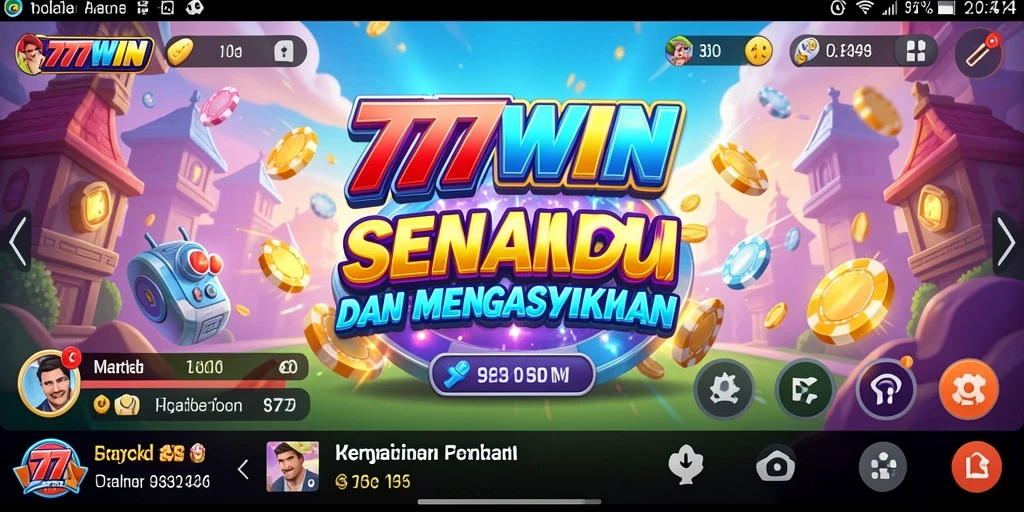 Tampilan gameplay <strong>777WIN</strong> yang seru dan menghibur.