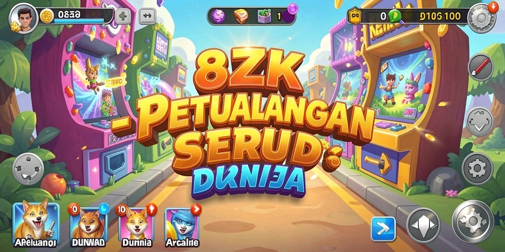 Tampilan gameplay 8ZK yang penuh aksi dan tantangan seru.