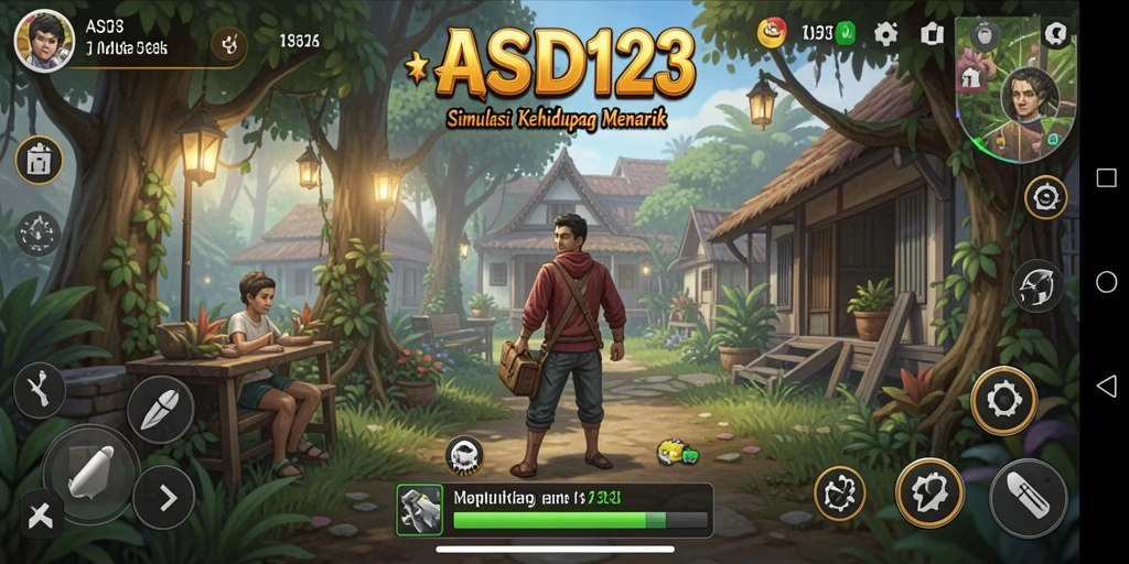 Tampilan gameplay mendebarkan di dunia simulasi kehidupan.