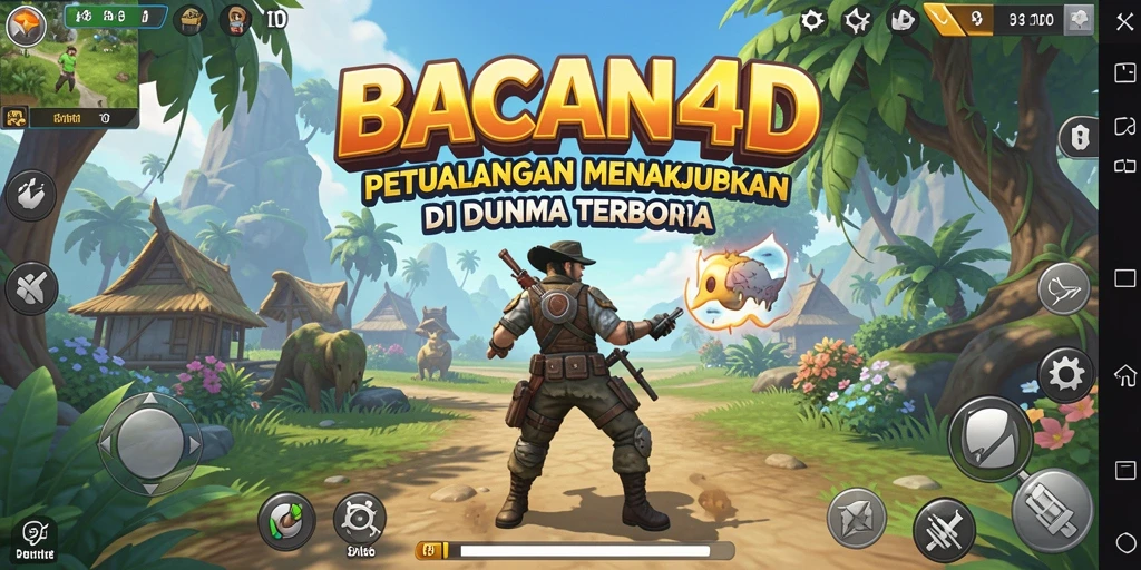 Tampilan menakjubkan dari gameplay Open World BACAN4D yang mendebarkan.