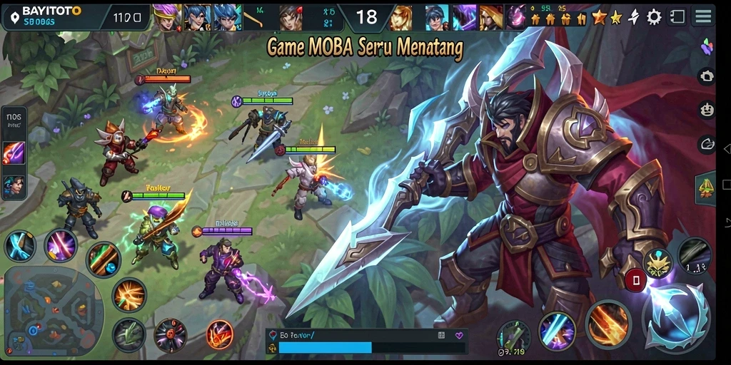 Screenshot gameplay BAYITOTO yang menunjukkan pertarungan seru.