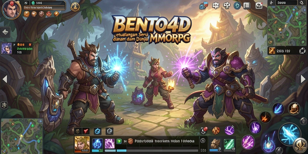Tampilan gameplay seru di BENTO4D dengan aksi pertempuran yang mendebarkan.