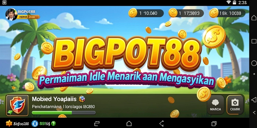 Screenshot gameplay <strong>BIGPOT88</strong> menunjukkan pengalaman Idle yang menyenangkan.