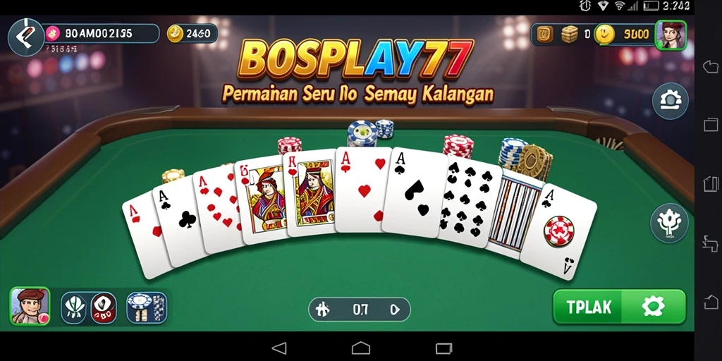 Tampilan gameplay Domino yang menarik di BOSPLAY77.