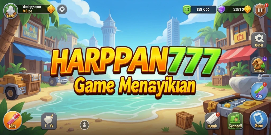 Tampilan gameplay <strong>HARAPAN777</strong> yang menarik dan penuh warna.