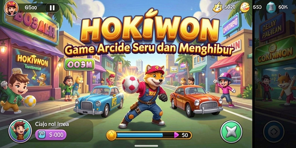 Tampilan gameplay seru HOKIWON yang menguji keterampilan Anda.