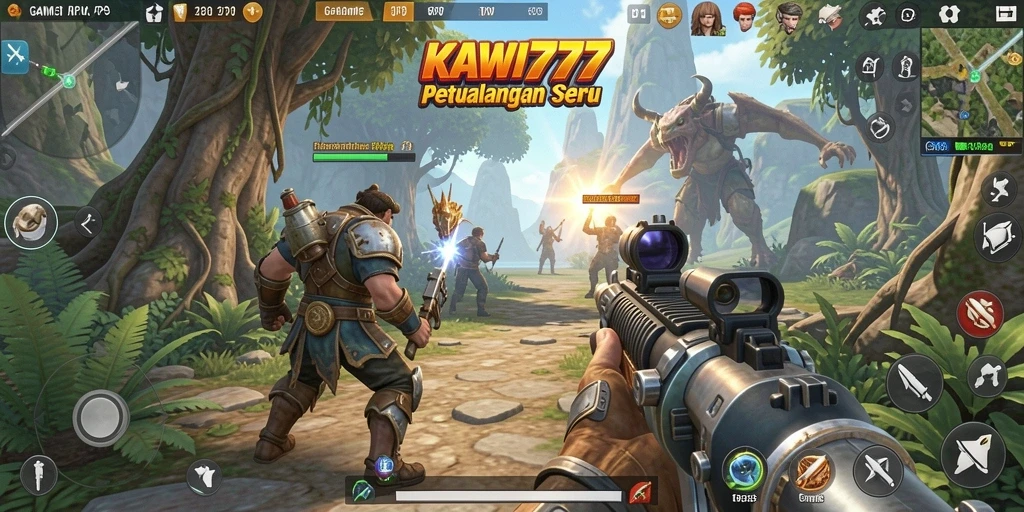 Tangkapan layar gameplay KAWI777 dengan aksi menegangkan dan grafis yang memukau.