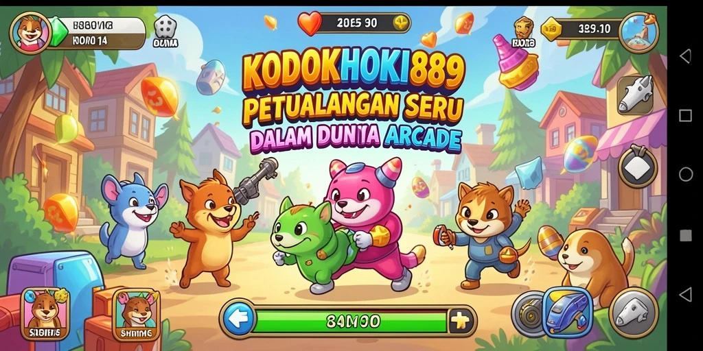 Tampilan gameplay KODOKHOKI889 yang seru dan penuh tantangan.