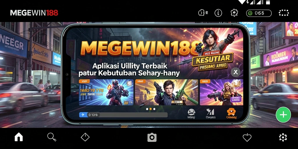 Tampilan antarmuka MEGEWIN188 yang rapi dan fungsional.
