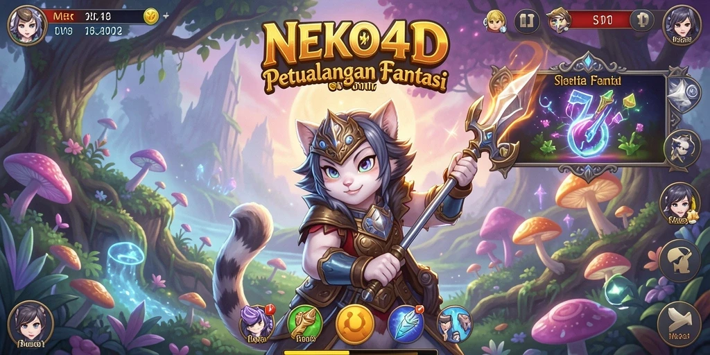 Tampilan gameplay seru dari NEKO4D yang menampilkan aksi penuh warna.
