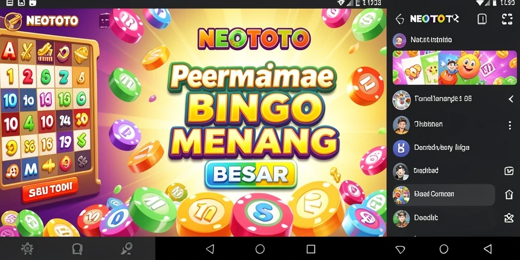 Tampilan gameplay seru NEOTOTO dalam permainan Bingo.
