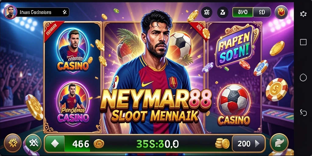 Gameplay menarik dalam NEYMAR88 dengan tema slot beragam.