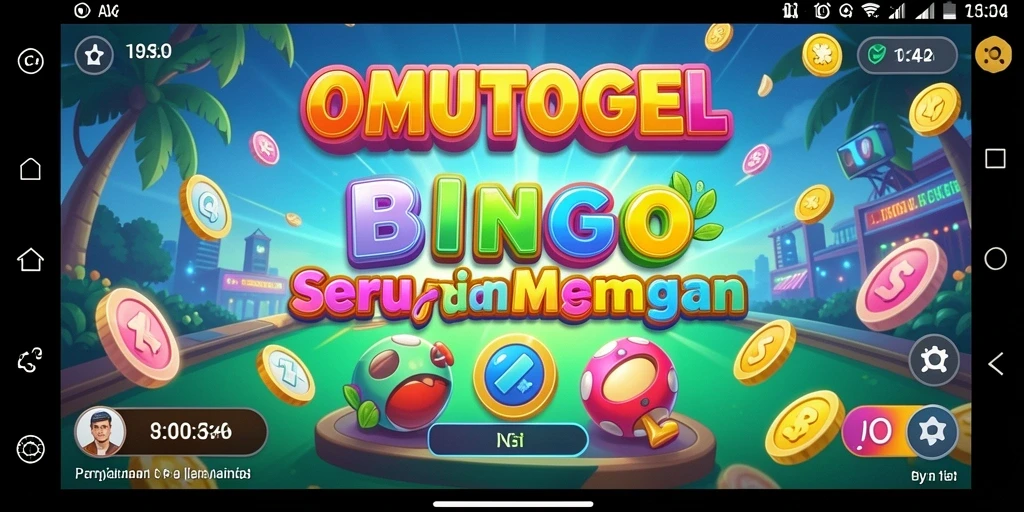 Screenshot gameplay OMUTOGEL menampilkan keseruan bermain Bingo.