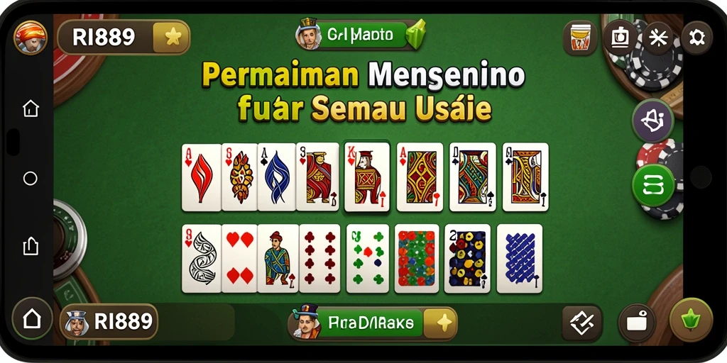 Tampilan gameplay seru dalam RI889 dengan aksi domino yang menegangkan.