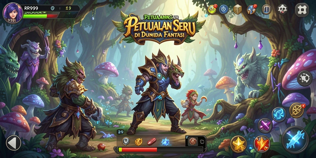 Tampilan gameplay RR999 yang penuh aksi dan petualangan.