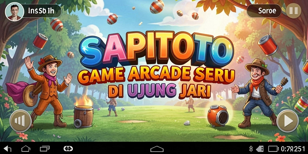Gameplay seru SAPITOTO dengan grafis menarik dan tantangan mendebarkan.