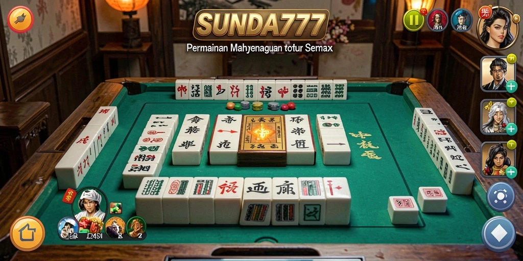 Screenshot SUNDA777 menampilkan gameplay Mahjong yang seru dan menarik.