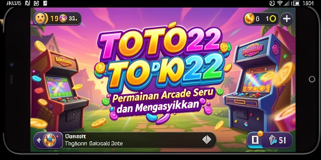 Tampilan gameplay seru TOTO22 dengan penuh tantangan Arcade.